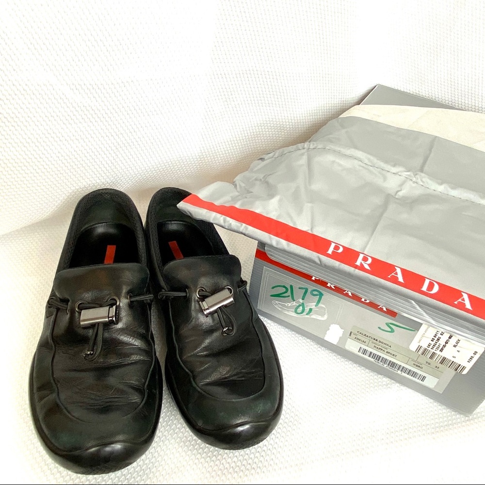 Prada black loafer/driver w/ Prada hardware Size 5 - Picture 8 of 8
